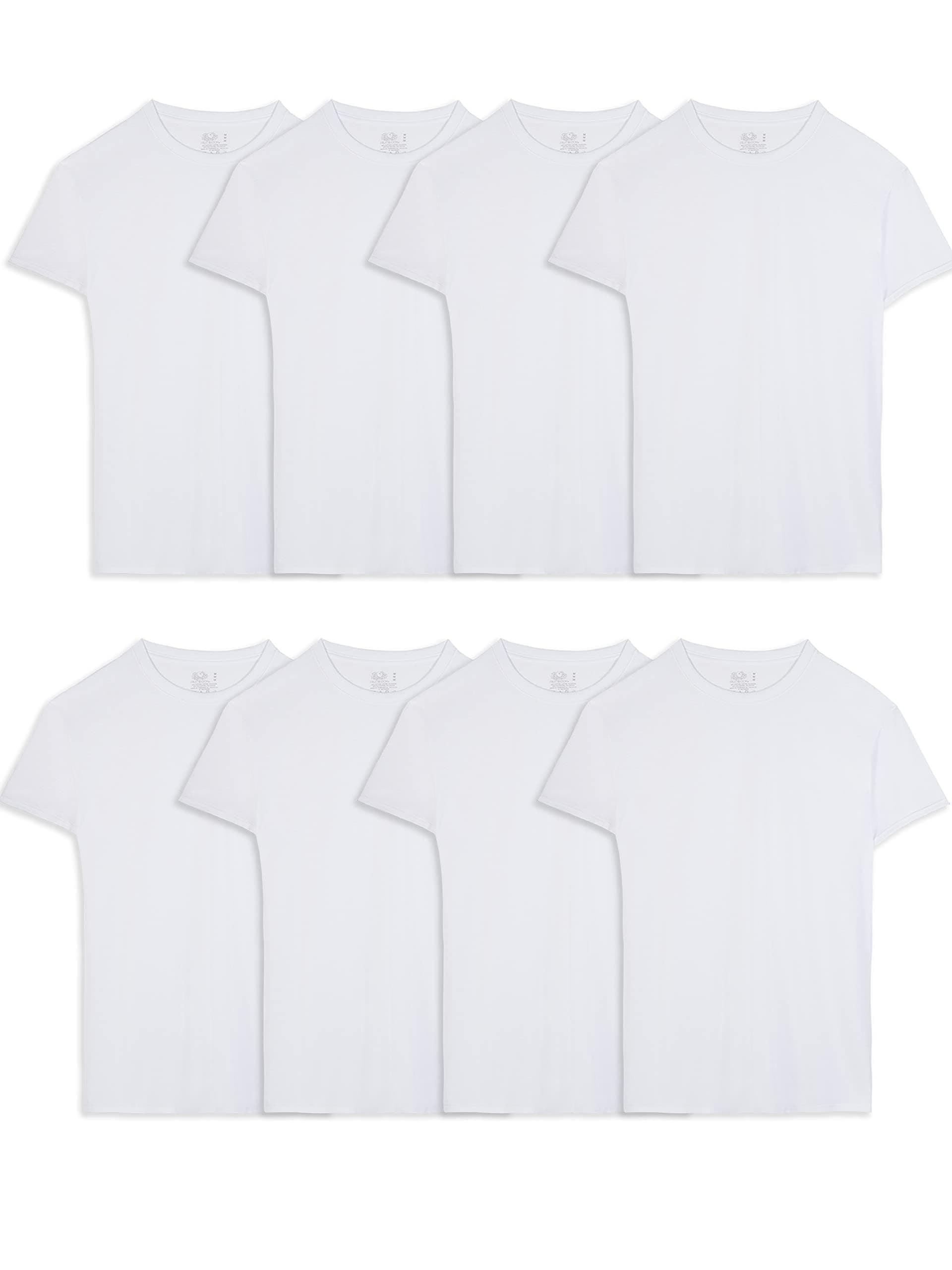 Men's Crew Tee Undershirts, Moisture Wicking & Tag Free, Also Available in Big & Tall