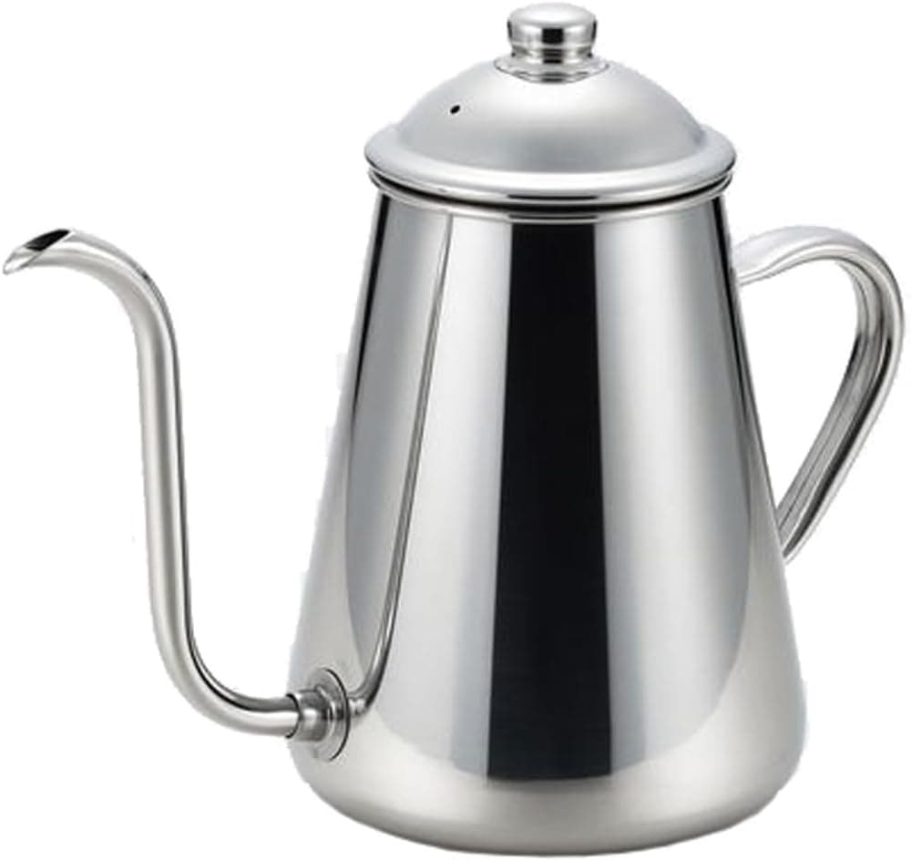 Takahiro Coffee Drip Pot, 0.3 gal (1.5 L), 18-8 Stainless Steel, Induction Compatible