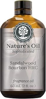 Sandalwood Bourbon HRC Fragrance Oil (60ml) for Cologne, Beard Oil, Diffusers, Soap Making, Candles, Lotion, Home Scents, Linen Spray, Bath Bombs