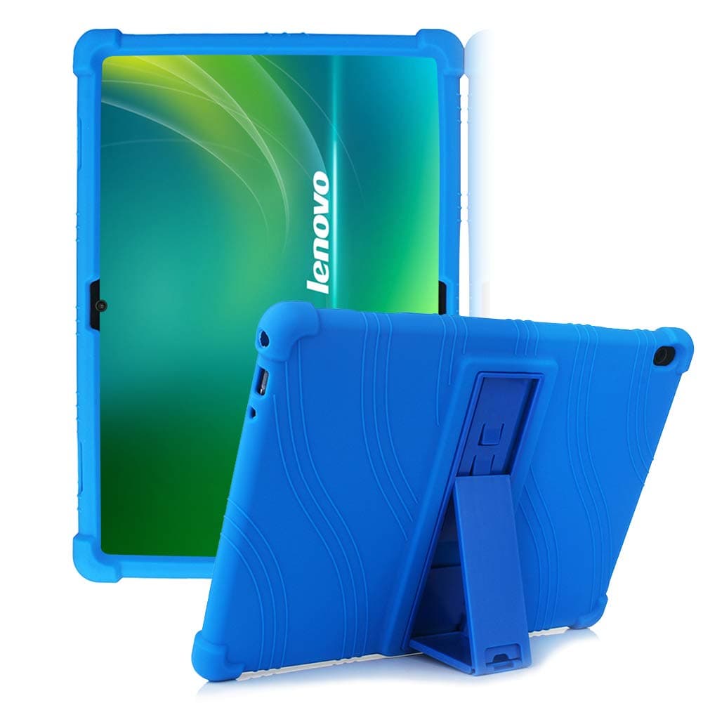 HminSen Silicone Stand Case for Lenovo Smart Tab M10 10.1 inch ONLY FITS Tablet Models TB-X605F, TB-X505F,I,L,X and P10 (TB-X705F) Tablet. (Navy Blue)