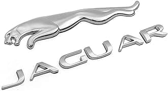 Compatible with Ja Rear Emblem Trunk Emblem Rear Letter Sticker Fender Decal for XE XF XJ F-Type F-PACE Accessories (Rear-Silver)