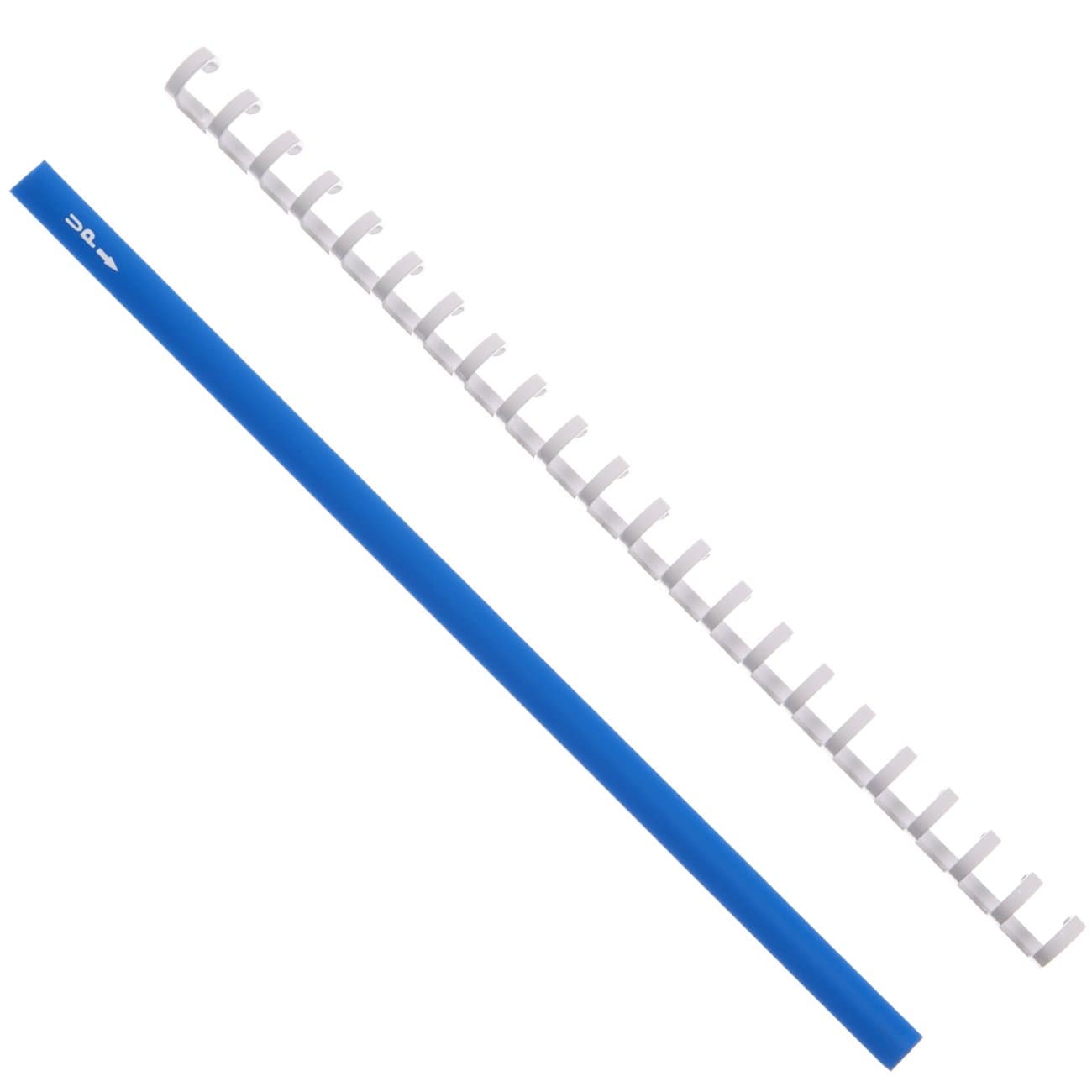 22 Ring Aerometal QRH Binder - 13mm White Pilot Checklist Binder with Blue Spine from Aerobind - 10 Per Pack