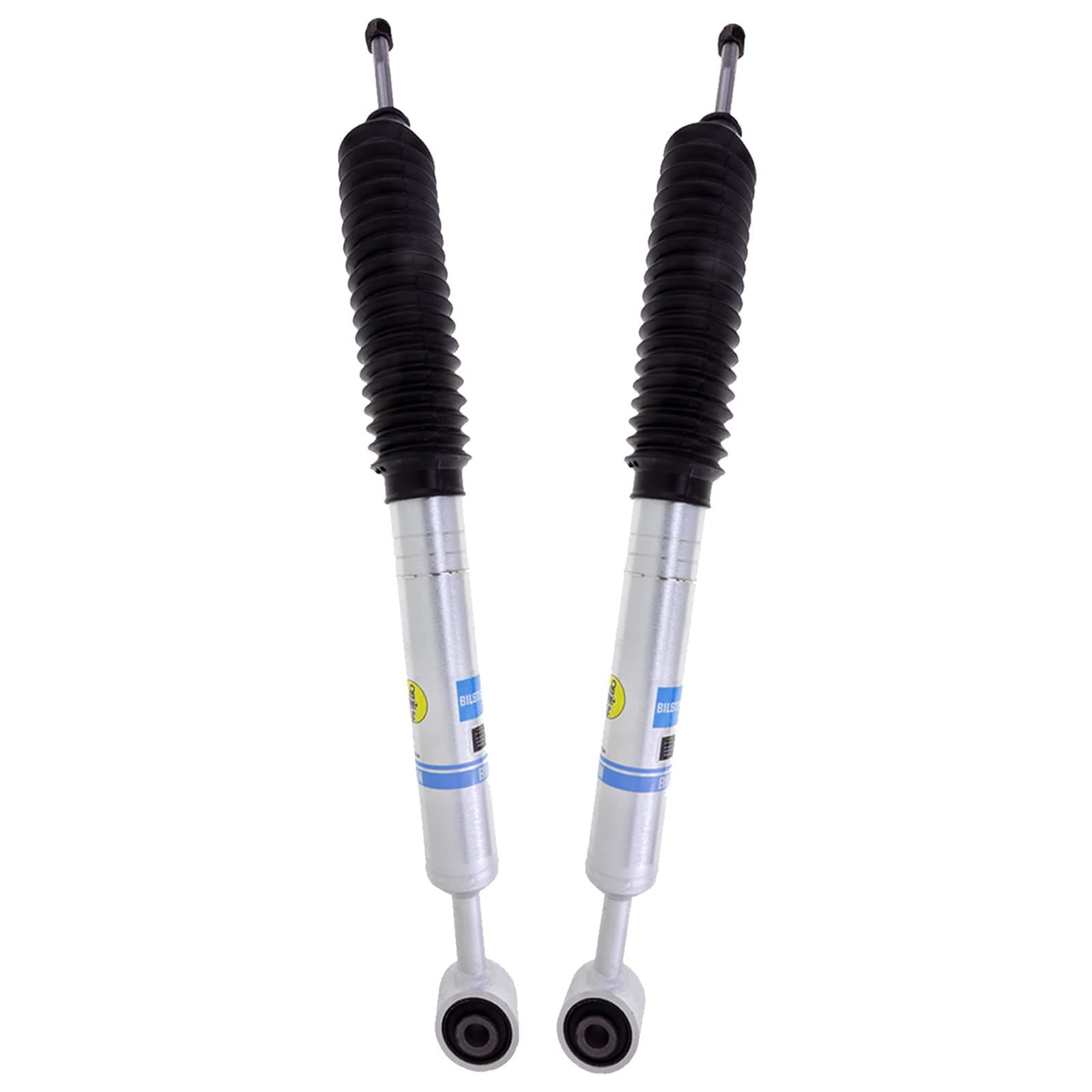 Bilstein 5100 Series Pair of Front Ride Height Adjustable Shock Absorbers for 2007-2021 Toyota Tundra with 0.875-2.3 Inch Front Lift 24-232173 Includes Decal