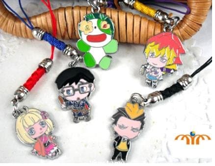 Ao No Exorcist Anime Metal charm phone strap 5 pc set