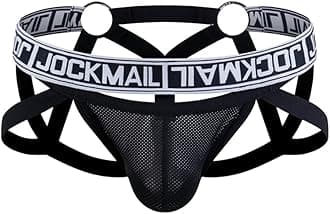 JOCKMAIL Mesh Breathable Jockstrap Athletic Supporters for Men Jock Strap Male Underwear
