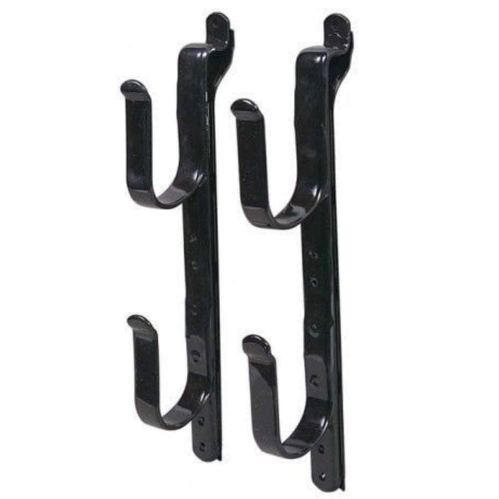 Killer's Instinct Outdoors 2 Pack Metal Gun Rack for Truck Fishing Rod Holder for Truck Black Metal 18500 Gun Bow & Tool Rack for Autos Adjustable 9 inches to 14 inches