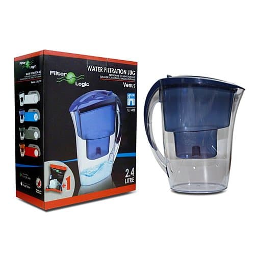 FilterLogic FLJ402 (Blue) Venus Water Filter Jug with Compatible Brita Maxtra Cartridge