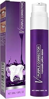 2 PCs White Teeth, Teeth Whitener, Purple Toothpaste for Teeth Whitening Kit Tooth whitening Blanqueador de Dientes (1pcs)