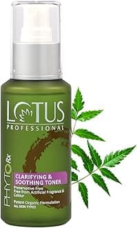Lotus Professional PhytoRx Clarifying & Soothing Daily Toner | With Neem & Vitamin C | Oil Control & Anti Acne Face Toner | Purifies And Soothes The Skin | For Women And Men | Suitable For All Skin Types | Preservative Free | 100ml