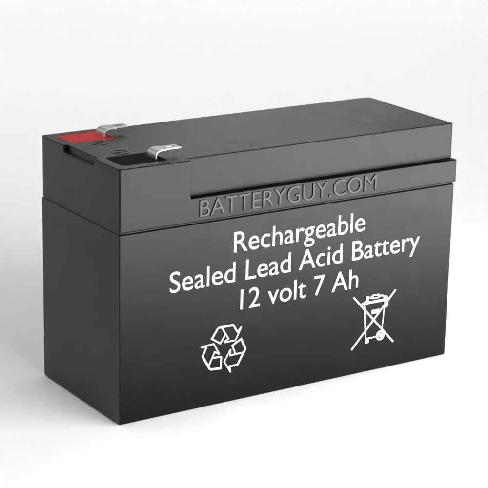 DJW 12-7.0 replacement 12V 7Ah SLA battery - BatteryGuy brand equivalent (Rechargeable, F1 Terminals) - Qty of 1