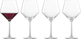 Pure Burgundy Red Wine Glass (Set of 4), Graceful Burgundy Glasses for Red Wine, Dishwasher-Safe Tritan Crystal Glasses, Made in Germany (23 Ounce)