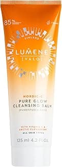 LUMENE Nordic-C [VALO] Pure Glow Cleansing Balm | Melts Away Makeup & Impurities Vitamin C & Wild Arctic Cloudberry | Nourishes & Brightens Skin | Vegan | 125 ml