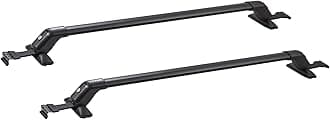 Roof Rack Cross Bars, Aluminum Roof Rack Crossbars, Fit Roof Without Side Rail, 155 lbs Load Capacity, Adjustable Bare Roof Crossbars with Locks, for SUVs, Sedans, and Vans
