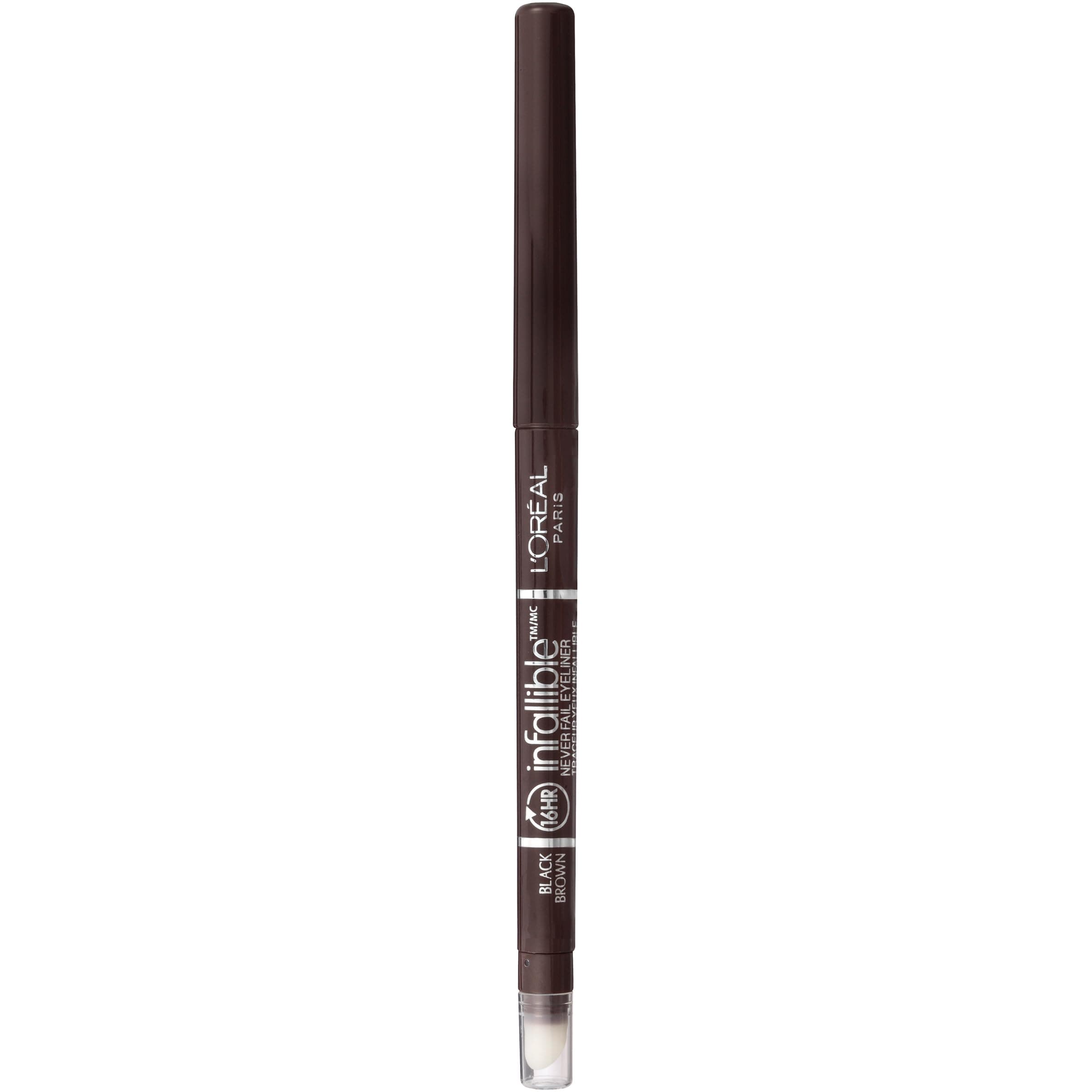 Makeup Infallible Never Fail Original Mechanical Pencil Eyeliner with Built in Sharpener, Black Brown, 0.008 oz., 1 Count