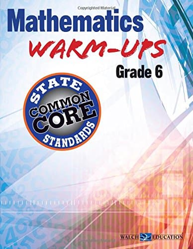 Mathematics Warm-Ups for CCSS, Grade 6 Paperback – December 1, 2012