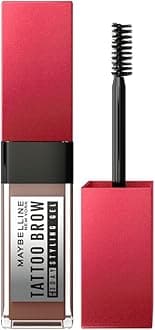 Maybelline Eyebrow Gel Tint, Waterproof and Smudge proof, Long-lasting Peel Off Tint, Semi Permanent Brow Gel, Tattoo Brow 36hr, Warm Brown