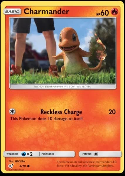 Pokemon - Charmander 4/18 - Detective Pikachu Set - Foil