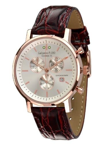 1583 Centron II"Rosegold" Slim Chronograph vergoldet