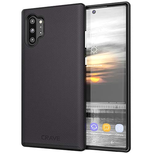 Crave Note 10+ Case, Dual Guard Protection Series Case for Samsung Galaxy Note 10 Plus - Black