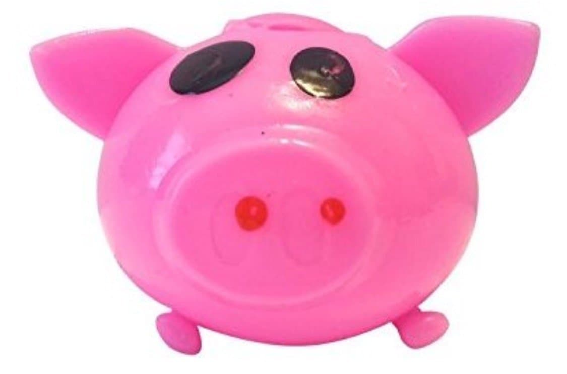 Splat Ball Novelty Squishy Toy Pink Pig