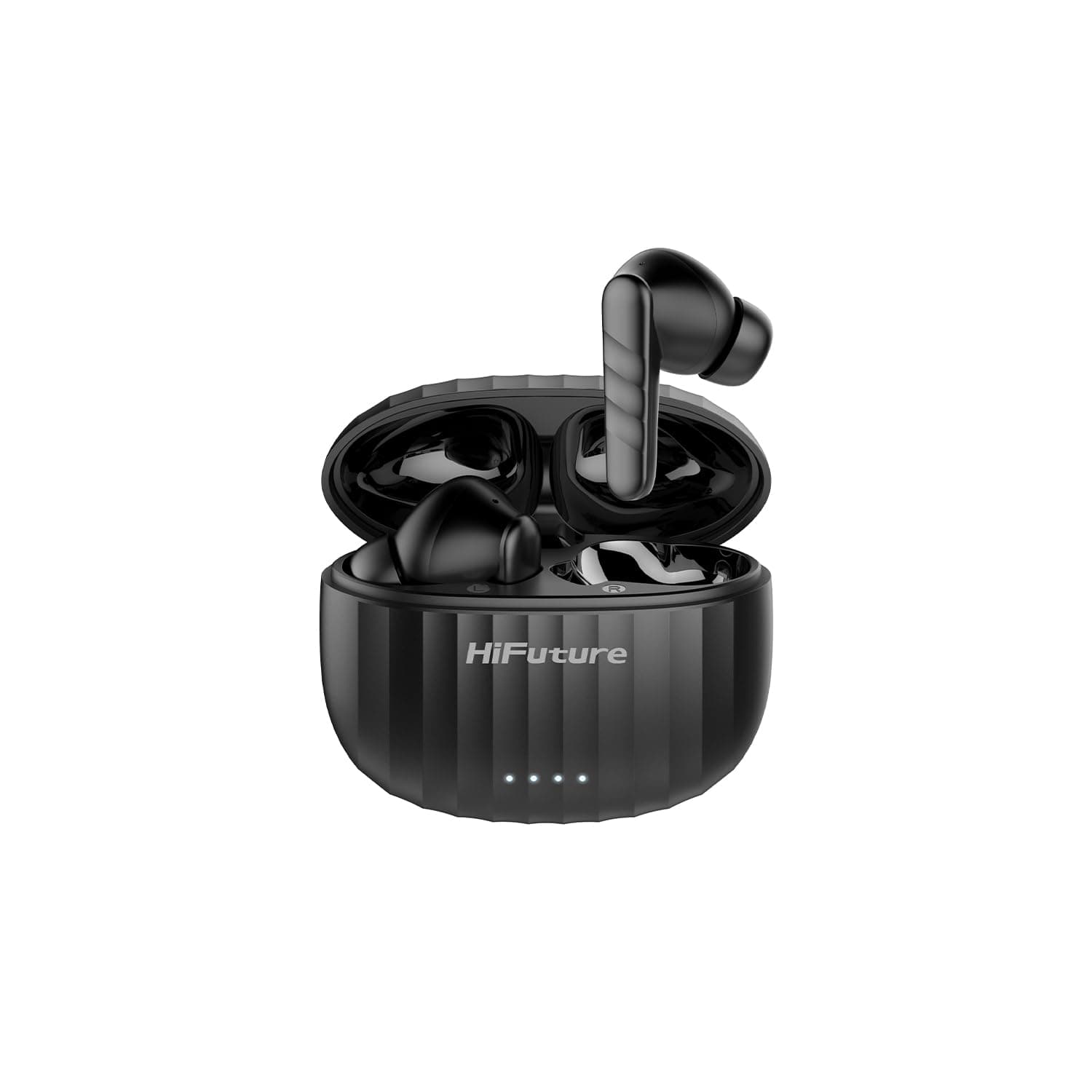 SonicBliss True Wireless Earbuds – 3D Spatial Sound, ANC & ENC Noise Cancellation, 35H Playtime, Bluetooth 5.3, Low Latency, IPX5 Waterproof, Touch Control – Black