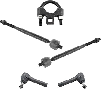 TRQ Front Inner and Outer Tie Rod Set 4 Piece Compatible with 2005-2007 Chrysler Town & Country 05-07 Dodge Caravan 05-07 Grand Caravan