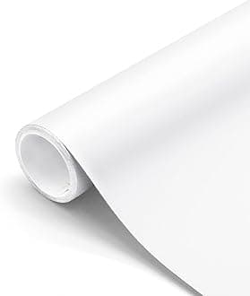 CREON White Mat Vinyl Wrap,with Air-Release Technology for DIY Use, Car Auto Decal Exterior and Interior Wrapping Film (1 FEET by 4 FEET, White MAT WRP)