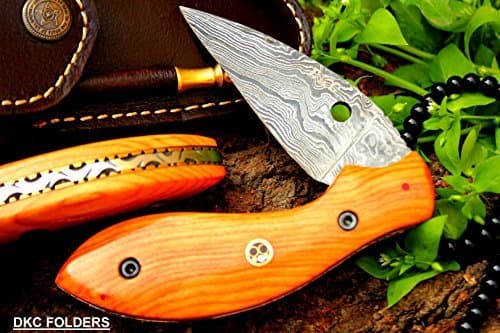 (2 5/18) DKC-48X Linx Damascus Folding Pocket Knife 5"" Folded 8" Long 5.4oz High Class Looks Incredible Feels Great in Your Hand and Pocket