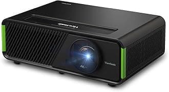 ViewSonic X1-4KPro 4K UHD LED Projector Designed for Xbox with Built-in Google TV and Netflix, 2500 ANSI Lumens, H/V Keystone, 4 Corner Adjustment, 1.3x Optical Zoom for Smart Home Theater