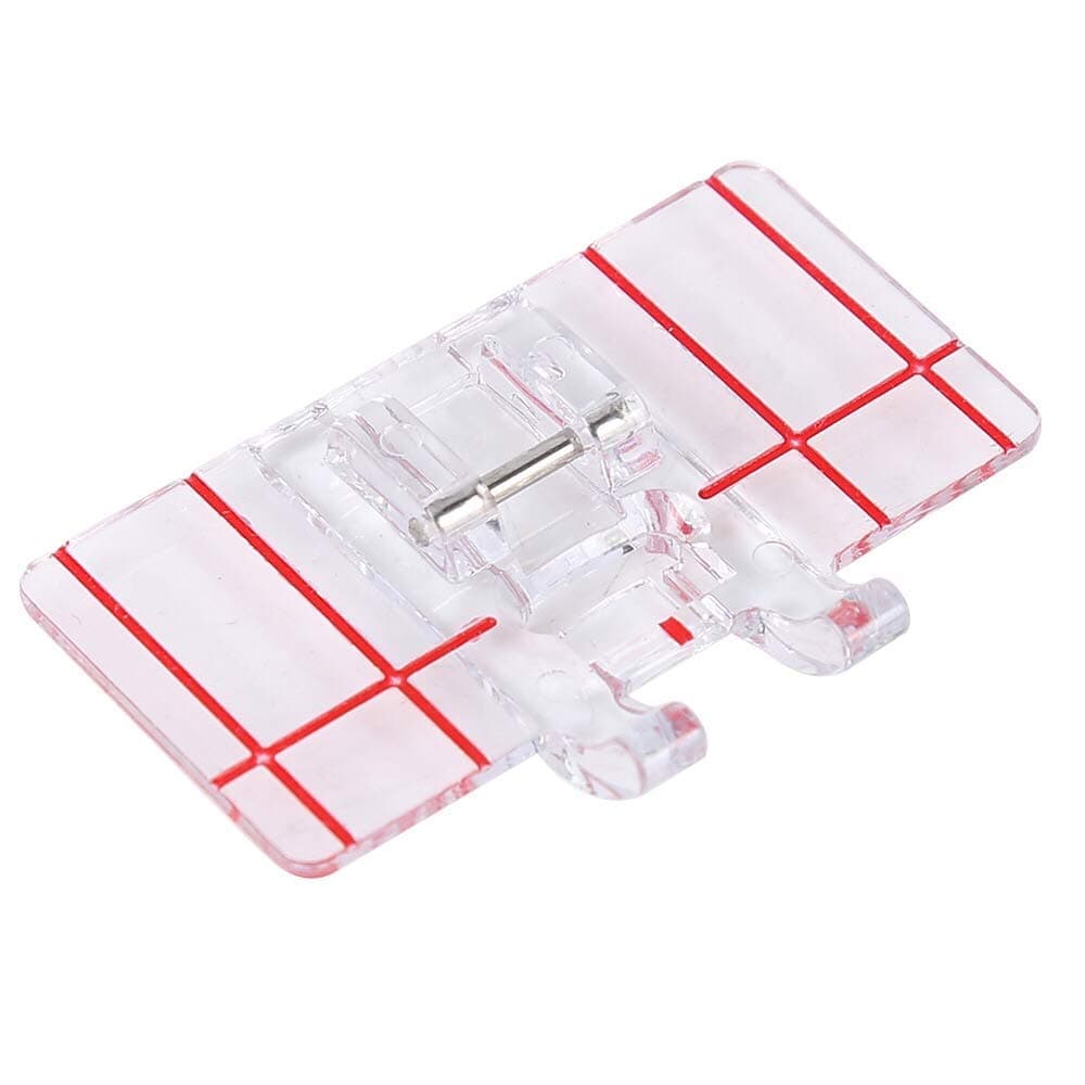 Smart H Border Guide Sewing Machine Presser Foot - Fits All Low Shank Snap-On Singer, Brother, Babylock, Euro-Pro, Simplicity, White, Janome, Kenmore, Juki, New Home