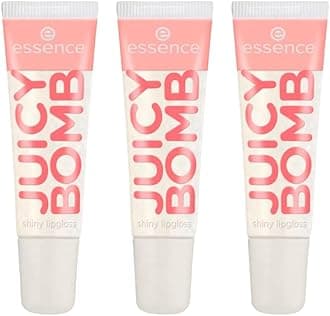 EssenceJuicy Bomb Shiny Lip Gloss No. 101, Transparent, Shiny, Radiant Fresh, Shimmering, Vegan, Alcohol-Free, Paraben-Free, No Microplastic Particles, Pack of 3 (3 x 10 ml)
