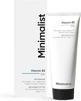 10% Vitamin B5 Gel Face Moisturizer For Oily Skin | Oil-free | Fast Absorbing | Non sticky | Fragrance Free | 50 g