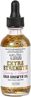 The Mane Attraction Extra Strength Rosemary + Fenugreek Herbal Hair Growth Oil | Infused With Castor Oil for ALL Hair Types Mini, 2oz