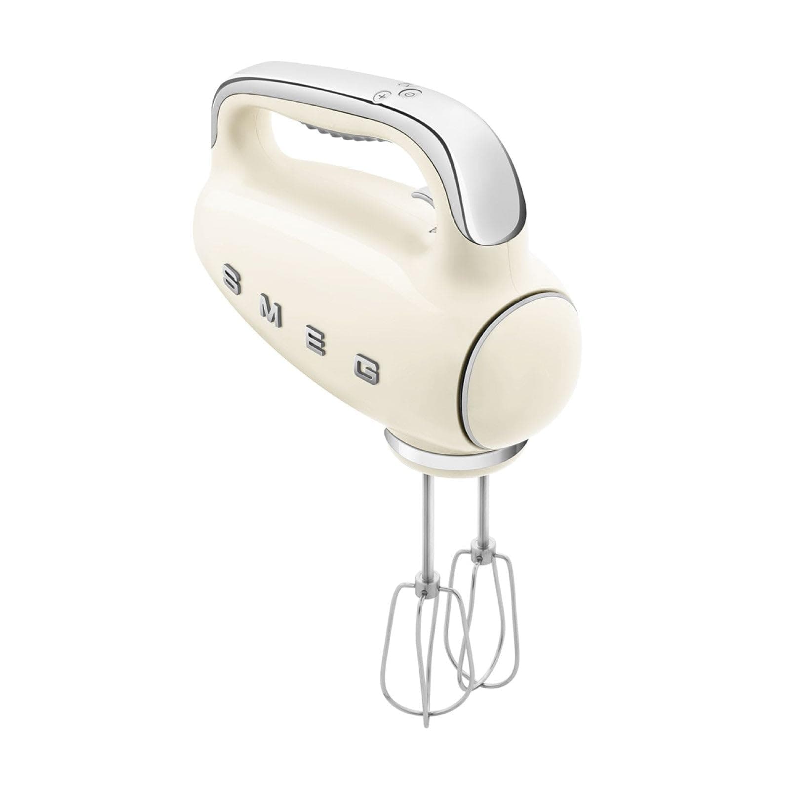 HMF01CRUK Hand Mixer with Turbo Function, 3 Attachments, LED Display, Retro 50's Style, 250W, Cream
