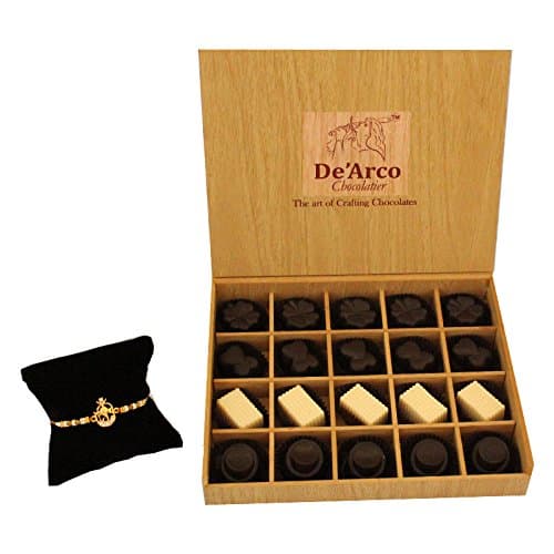 De'arco Chocolatier Coco Fessee Dark Chocolate Gift Box, 20 Pieces