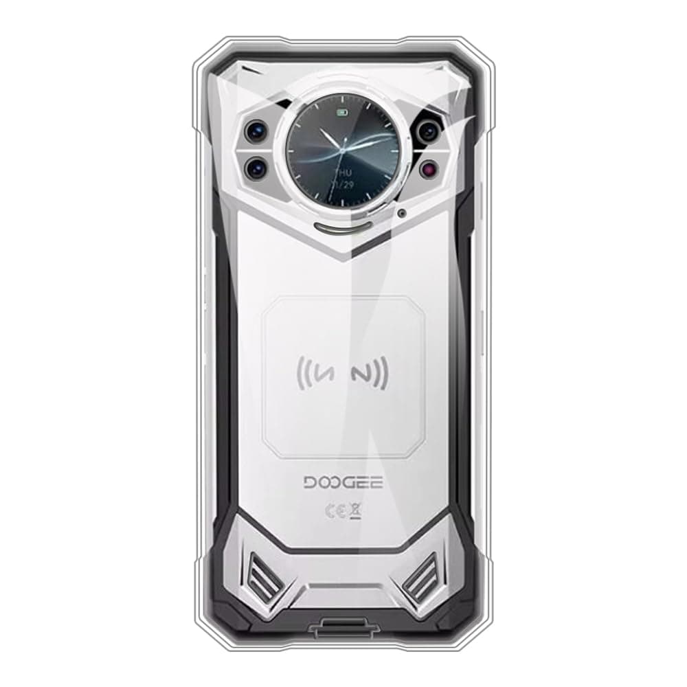 TPU Phone Case Compatible with Doogee S200, Slim Shockproof Soft Cover with Anti-Scratch Design and Precise Cutouts for Full Protection (Clear)