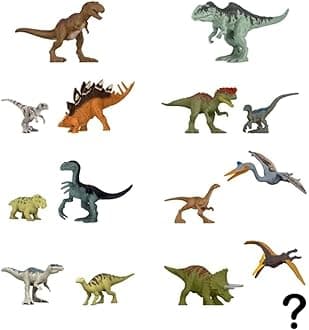 Jurassic World Dominion Minis Dinosaur Toy Figures for 3 Year Olds & Up