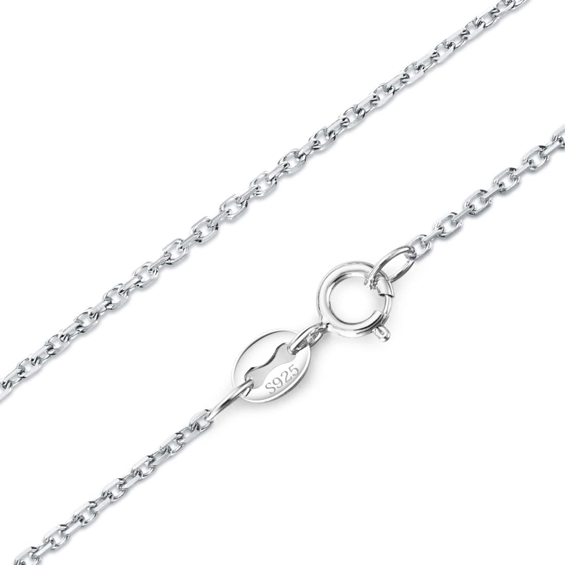 925 Sterling Silver 16 18 20 24 Inch Box Chain Cable Snake Rope Chain Italy Necklaces for Women
