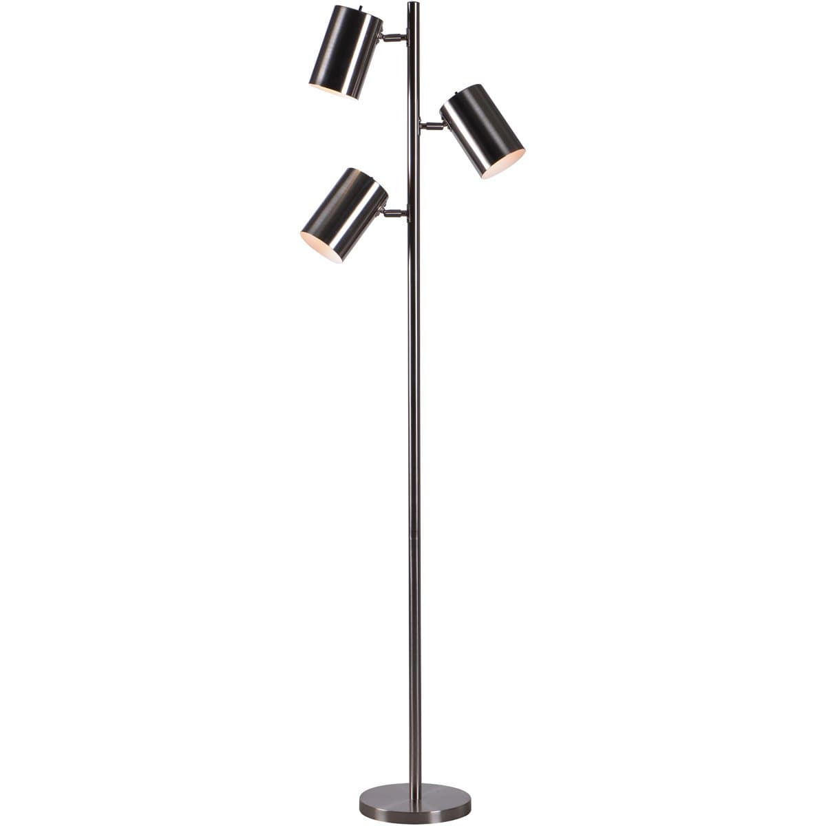 Kenroy Home Modern Tree Lamp, 64 Inch Height, 13 Inch Width with Brush Steel Finish, Medium