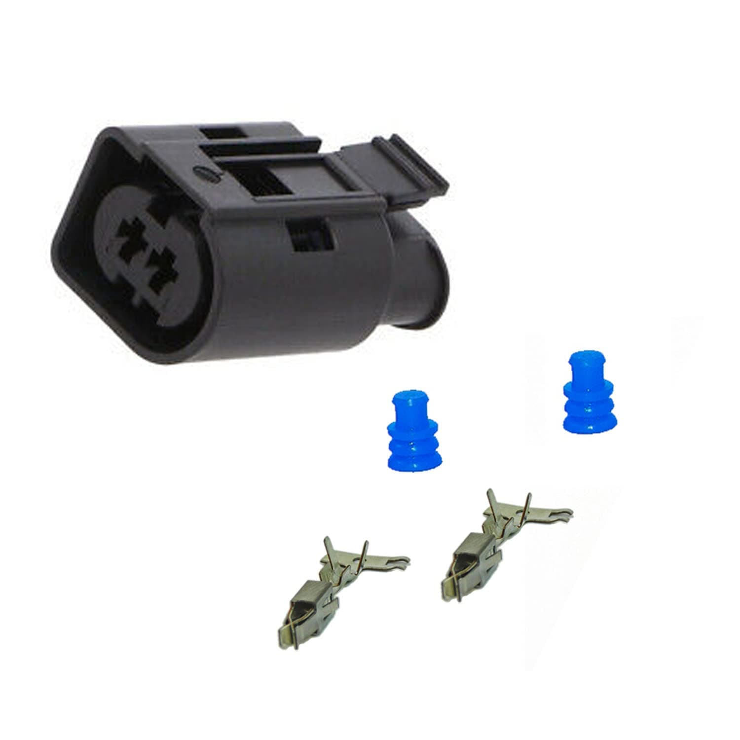 1x Connector 2 pin for Audi 1-967412-2 w/out wire