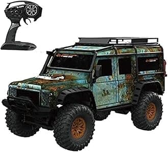 ZFHTAO 4Wd Climbing Car Rc Car 1/10 High Speed Remote Control Car Full-Scale Off-Road Waterproof Vehicle Bigfoot Monster Truck 2.4Ghz Rock Crawler Hobby Grade Rtr Toy for Adult and Boys/B/3Battery Pac