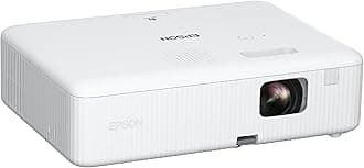 Epson EpiqVision Flex CO-W01 Portable Projector, 3-Chip 3LCD, Widescreen, 3,000 Lumens Color/White Brightness, 5 W Speaker, 300-Inch Home Entertainment and Work, Streaming Ready