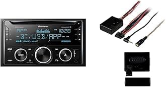 Pioneer FH-S722BS Double DIN, Amazon Alexa, Pioneer Smart Sync, Bluetooth, Android, iPhone - Audio CD Receiver & Metra Axxess ASWC-1 Steering Wheel Control Interface
