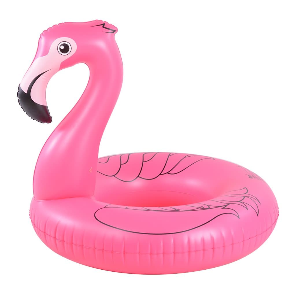 Inflatable Flamingo Pool Float Tube for Party, Inflatable Raft Pool Toys, Pool Float for Adults and Kids