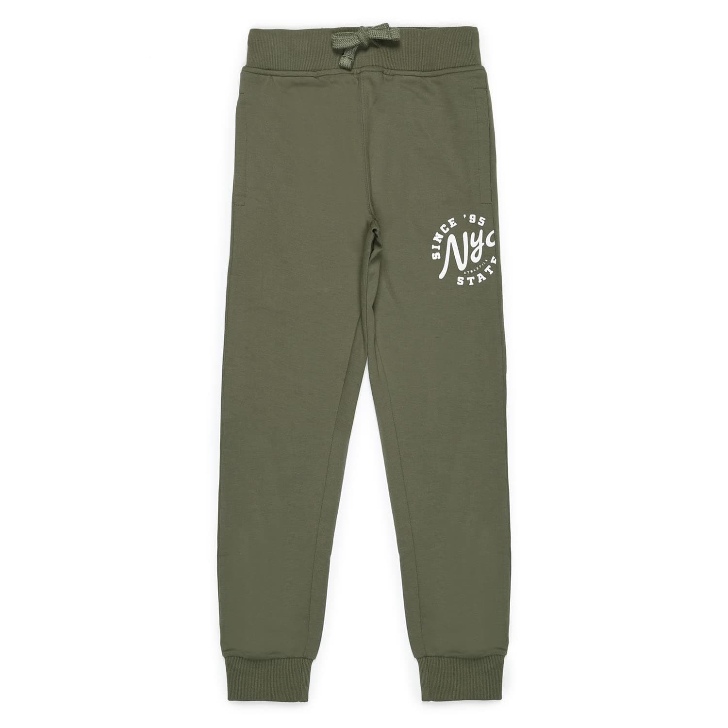 Alan Jones Clothing Boys Solid Cotton Joggers Track Pant