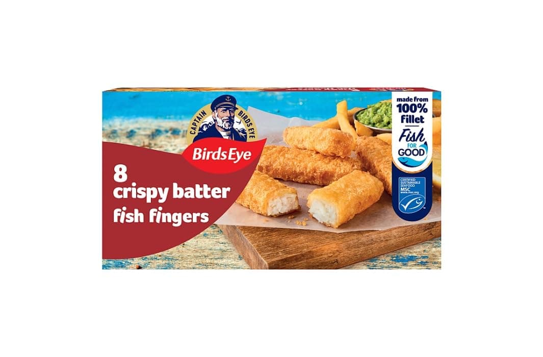 Birds Eye 8 Crispy Batter Fish Fingers, 224g (Frozen)