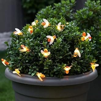 XERGY 16 LED Honeybee String Fairy Led Lights Outdoor and Indoor for Home Decoration Light, Diwali Lights & Christmas,Party (Warm White,Corded Electric) 3 Meter