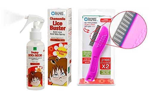 Chamomile Natural Lice Spray (4 Oz) - Non-Toxic Effective Repellent for Lice and Nits for Men, Women and 6 Months + Children - Fast Working Odor-Free Treatment | Free Lice Comb Included