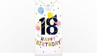 Notta&Belle FEEL LOVE EVERY MINUTE «BOOM» 18th Birthday Card – Exploding Confetti, Funny Surprise Gift, Pop-Up Prank for Him or Her