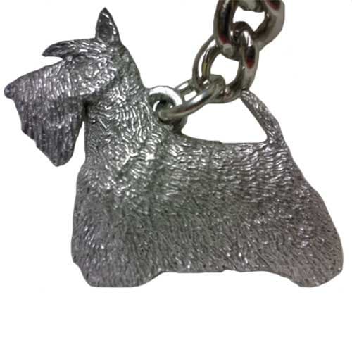 Scottish Terrier George Harris Pewter Keychain